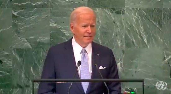 Joe Biden's Speech at the UN General Assembly. "A War Chosen by One Man... No One threatened Russia" - Global Research