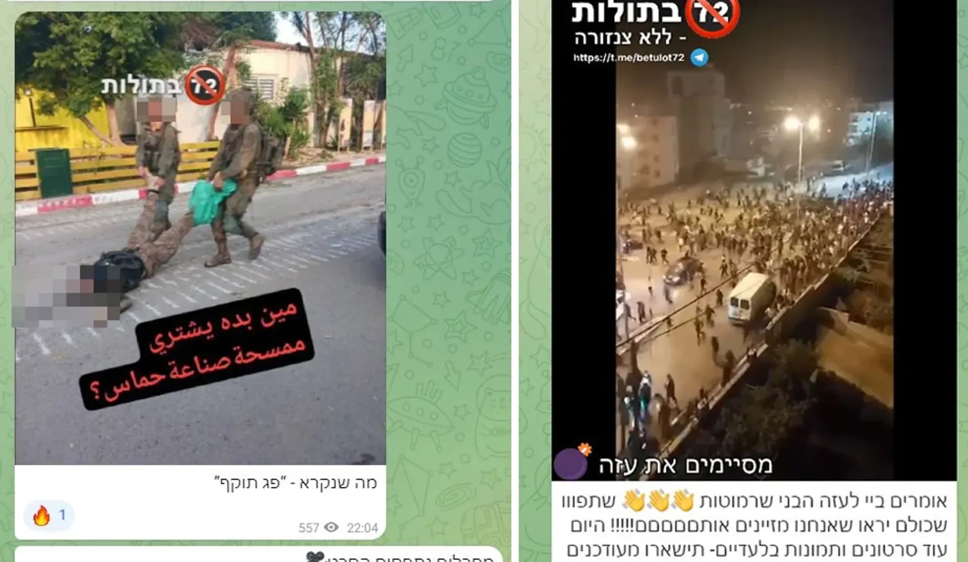 Graphic Videos and Incitement, How the IDF Is Misleading Israelis on Telegram - Global Research